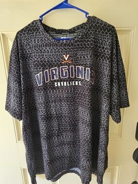 Russell Athletic Black & Gray Performance Tee with Virginia Cavaliers Logo 3XL